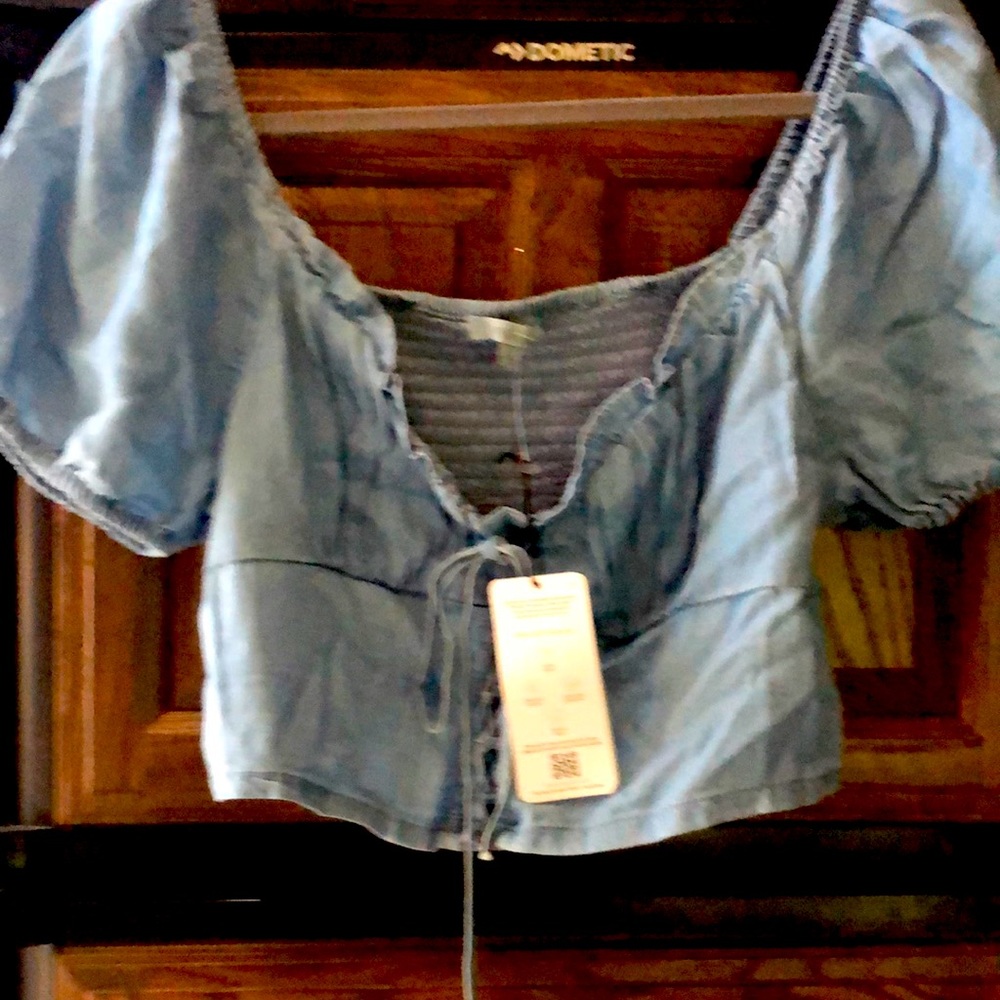 Jean top. New with tags.